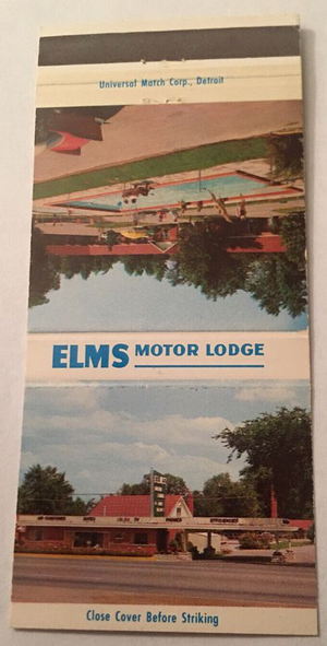 America Inn (Elms Motor Lodge) - Matchbook (newer photo)